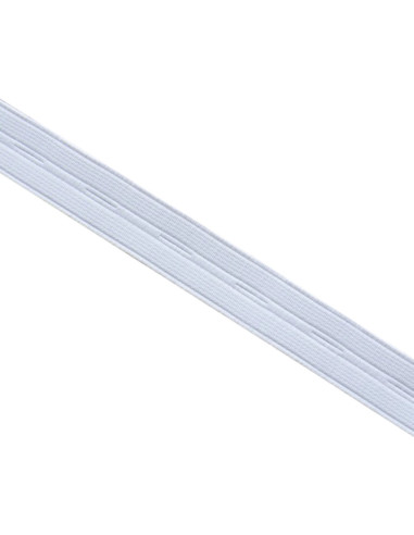 Nylon buttonhole elastic - White