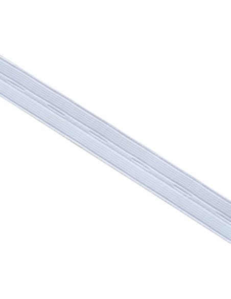 Nylon buttonhole elastic - White