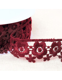 Floral Guipure - Plum