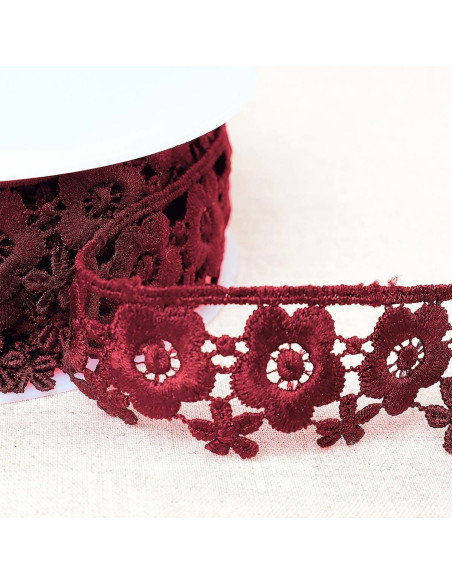 Floral Guipure - Plum