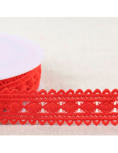 Diamond guipure - Red