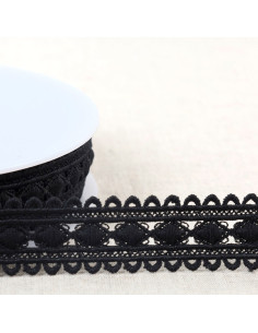 Diamond guipure - Black