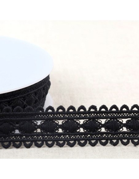 Diamond guipure - Black