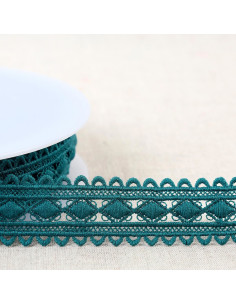Diamond guipure - Teal blue