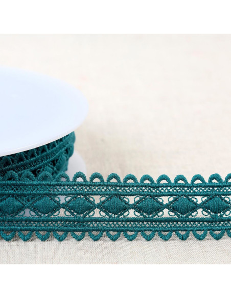 Diamond guipure - Teal blue