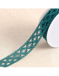 Guipure circle - Teal