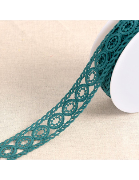Guipure circle - Teal