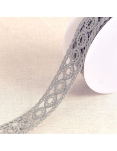 Guipure circle - Medium gray