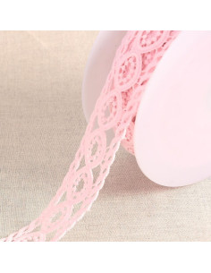 Guipure circle - Pink