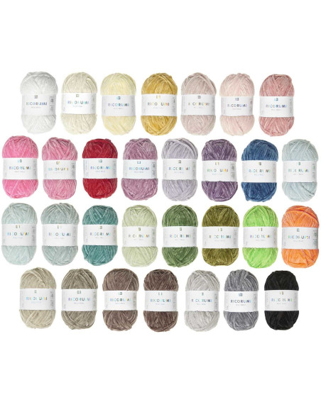 Box of 30 Ricorumi Nilli Nilli yarn balls