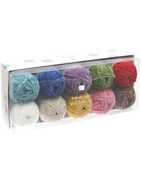 Ricorumi Nilli Nilli Rainbow Yarn Box Set of 10 Balls