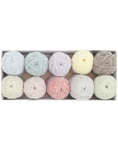 Box of 10 balls of Ricorumi Nilli Nilli Pastel yarn 2