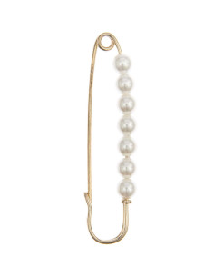 76 mm kilt pin - Gold with beads 2