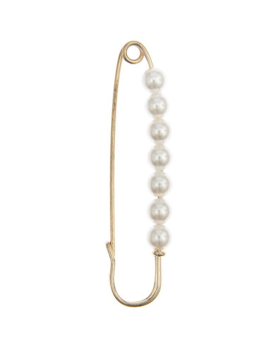 76 mm kilt pin - Gold with beads