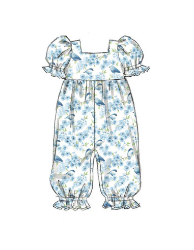 Rompers Pattern - Butterick 6950