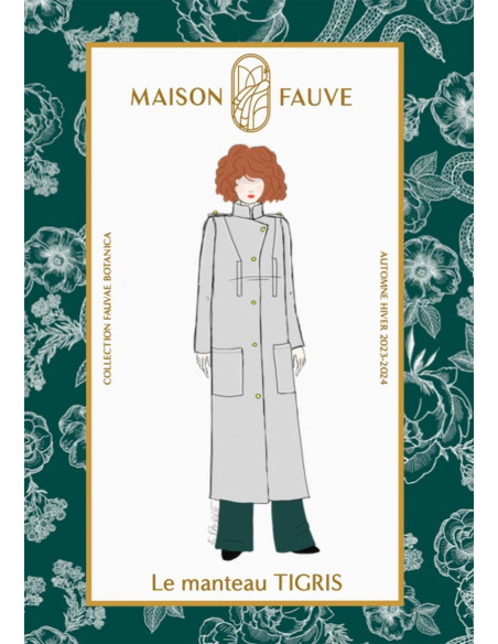 Tigris Coat Pattern - Maison Fauve