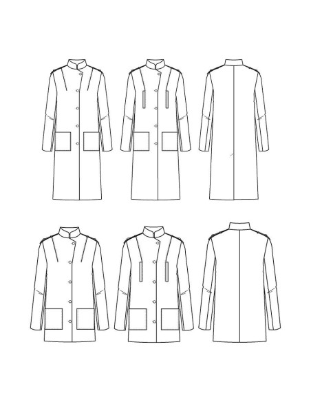 Tigris Coat Pattern - Maison Fauve