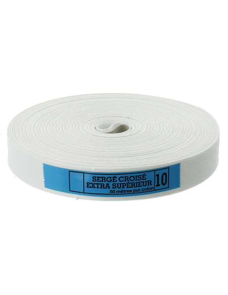 Extra superior cross twill tape roll of 50 meters