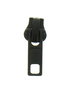 Synthetic closure slider 6 mm - Black