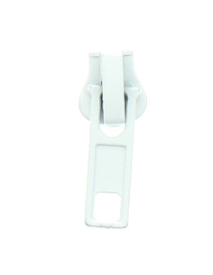 6 mm synthetic closure slider - White