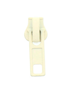 6 mm synthetic closure slider - Ecru