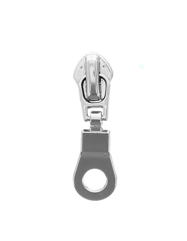 Slider for 5 mm nylon zipper - Silver
