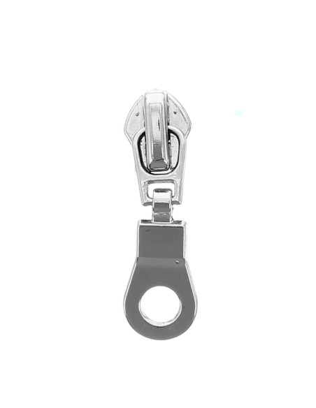 Slider for 5 mm nylon zipper - Silver