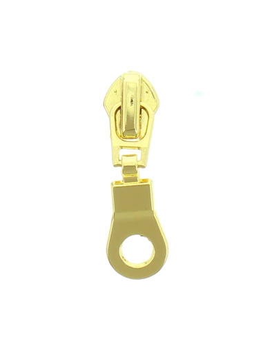 5 mm nylon zipper slider - Gold