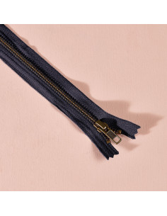 Metal zipper Night 30 cm - Atelier Brunette