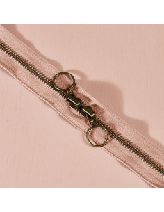 Maple 60 cm Brass Double Slider Zipper - Atelier Brunette