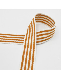 Striped strap for bag - Mustard