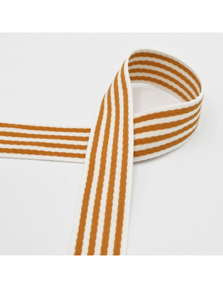 Striped strap for bag - Mustard