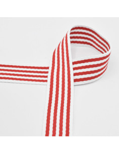 Striped strap for bag - Red