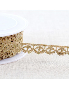 Metallic guipure eye - Gold