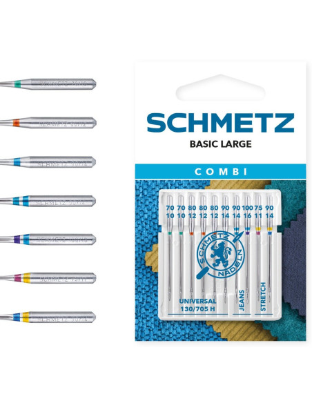 Assorted Needles Combi Basic Large Schmetz