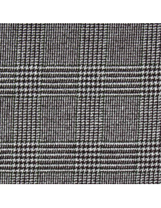 Fancy woolen fabric for coat - Brown and khaki houndstooth 2