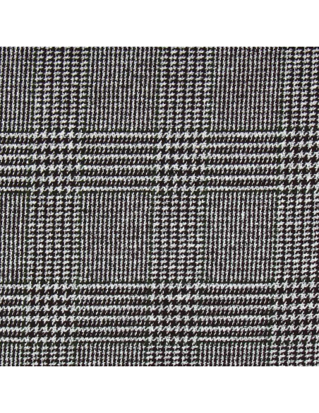 Fancy woolen fabric for coat - Brown and khaki houndstooth