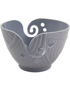 Gray yarn bowl 2