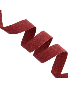 Sparkling cotton strap for bag - Bordeaux