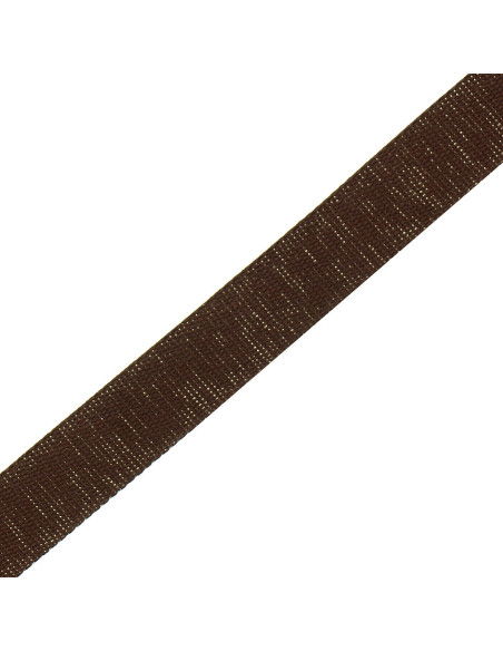 Sparkling cotton strap for bag - Brown