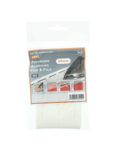 Interfacing for quick edge Perfobande 25 mm - White