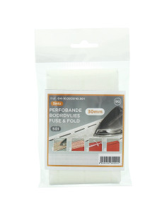 Interfacing for quick edge Perfobande 30 mm - White
