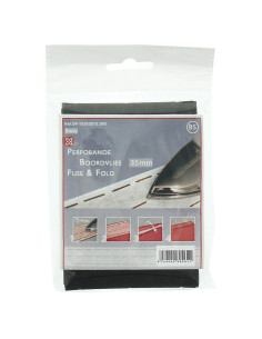 Interfacing for quick edge Perfobande 35 mm - Black