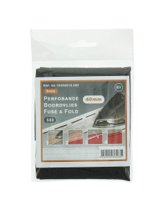 Interfacing for quick edge Perfobande 40 mm - Black