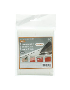 Interfacing for quick edge Perfobande 40 mm - White