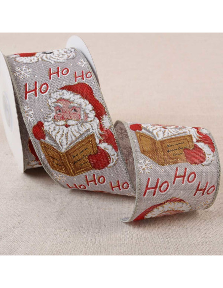 Santa Claus ribbon - Gray