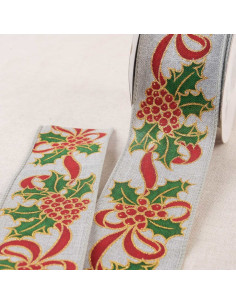 Holly ribbon - Gray