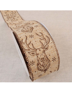 Deer ribbon - Beige