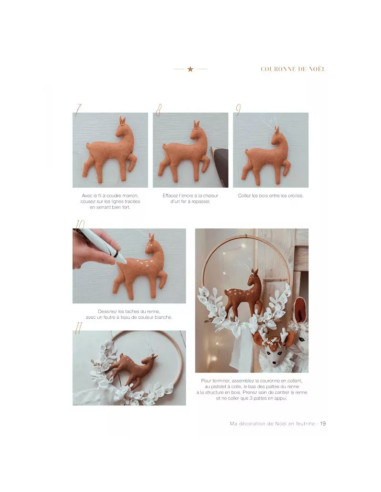 Book my felt Christmas decoration