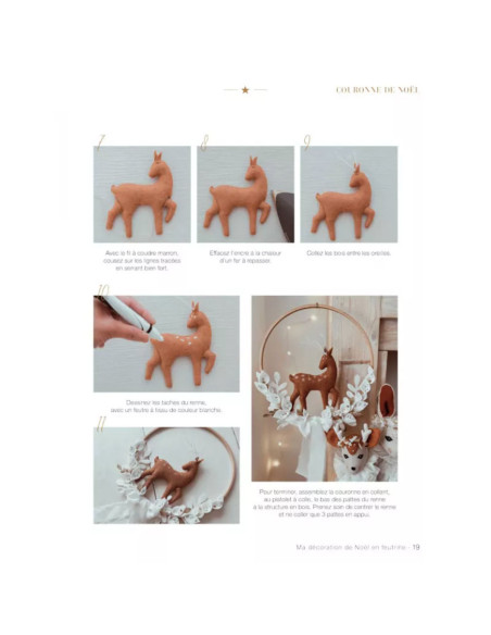 Book my felt Christmas decoration